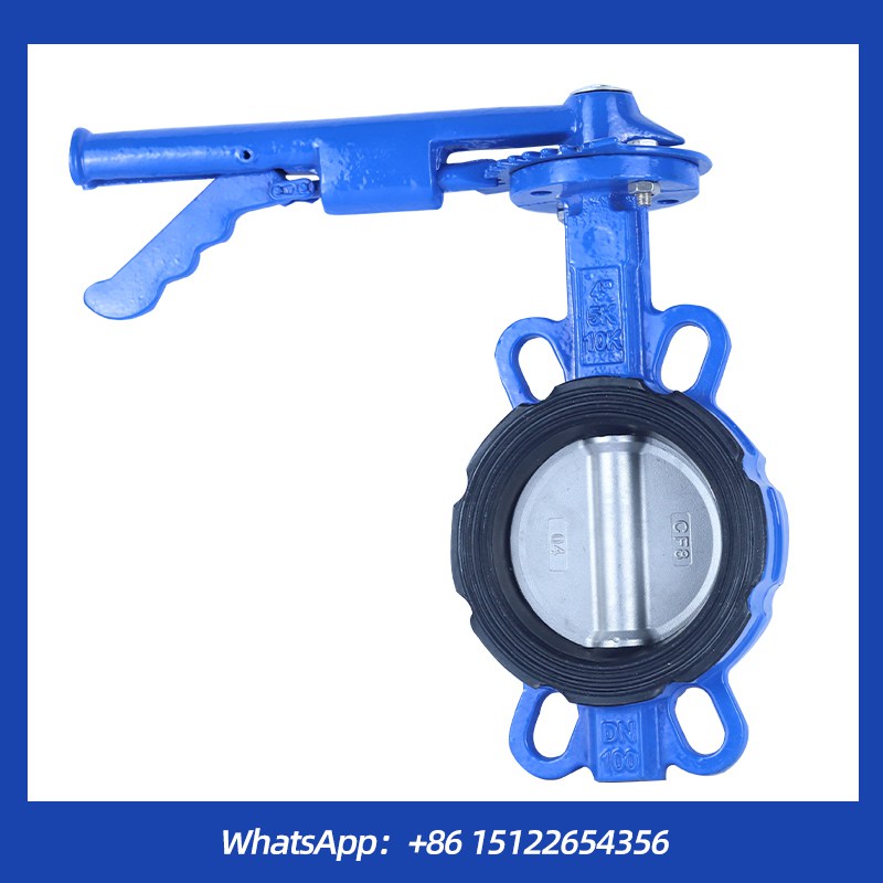 High Quality Gun Handle Series Hand Lever Wafer Type Stainless Steel Disc Butterfly Valve